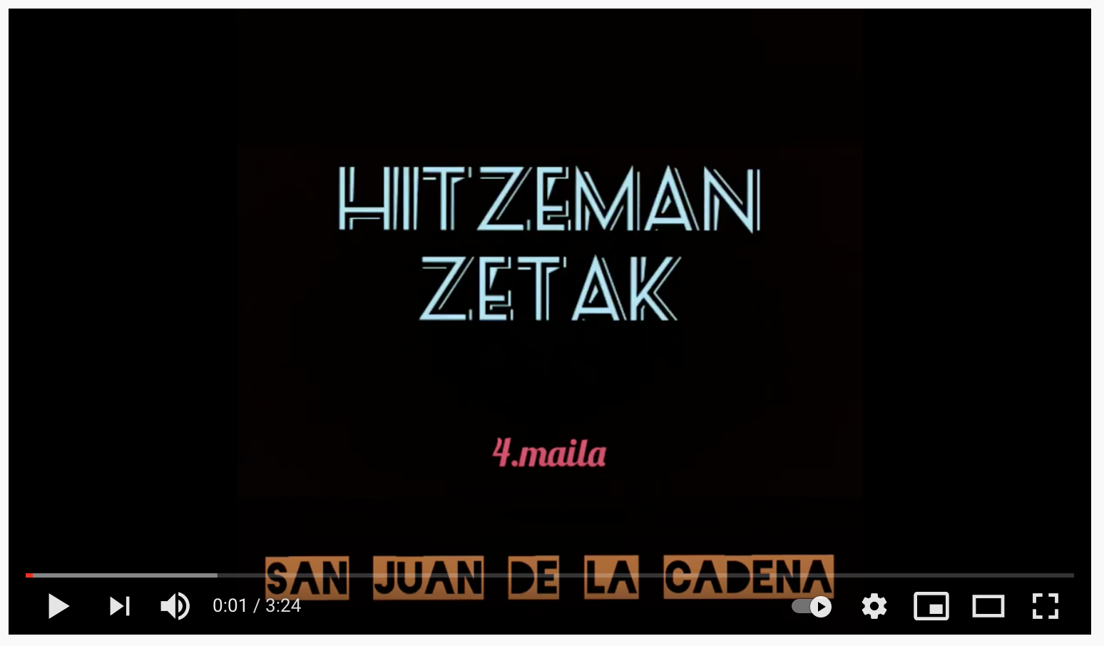 Egun on bihotzak!! Lan bikaina egin ondoren, 4. mailako ikasleak Hitzeman abestiaren bideoklipa grabatu dute. Zeinu hizkuntza ikasi dute zati batzuetarako, eta emaitza zoragarria izan da! ZETAK taldeko abeslariari, Pello [&hellip;]