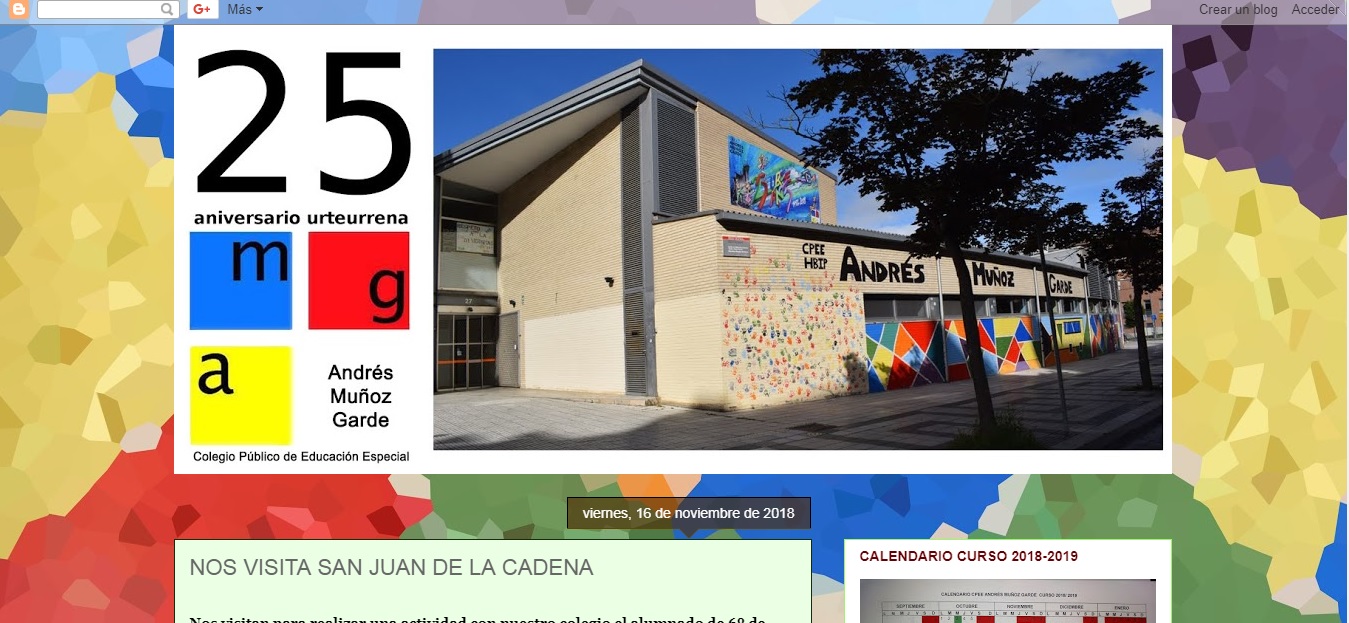 Desde hace varios años por estas fechas, el alumnado de 6º de primaria visitamos el colegio Andrés Muñoz y disfrutamos de una mañana de convivencia ambos colegios. Ellos nos visitaron [&hellip;]